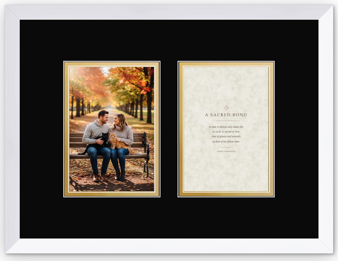 CustomPictureFrames.com Pet Memorial Frame - Multiple Sizes Made in the USA